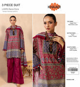 KHAADI PRINT LAWN 3 PIECE
