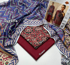 KHAADI PRINT LAWN 3 PIECE