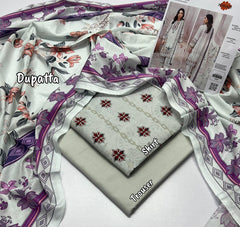 KHAADI PRINT LAWN 3 PIECE