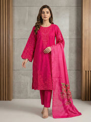 Khaddar Embroidered 3 PC Suit