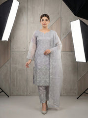 Fancy Embroidered Stone Work 3PC Suit