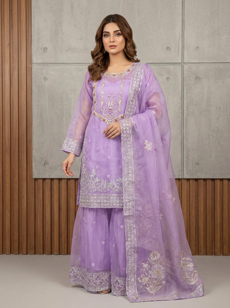 Argenza Fabric with Embroidery 3PC