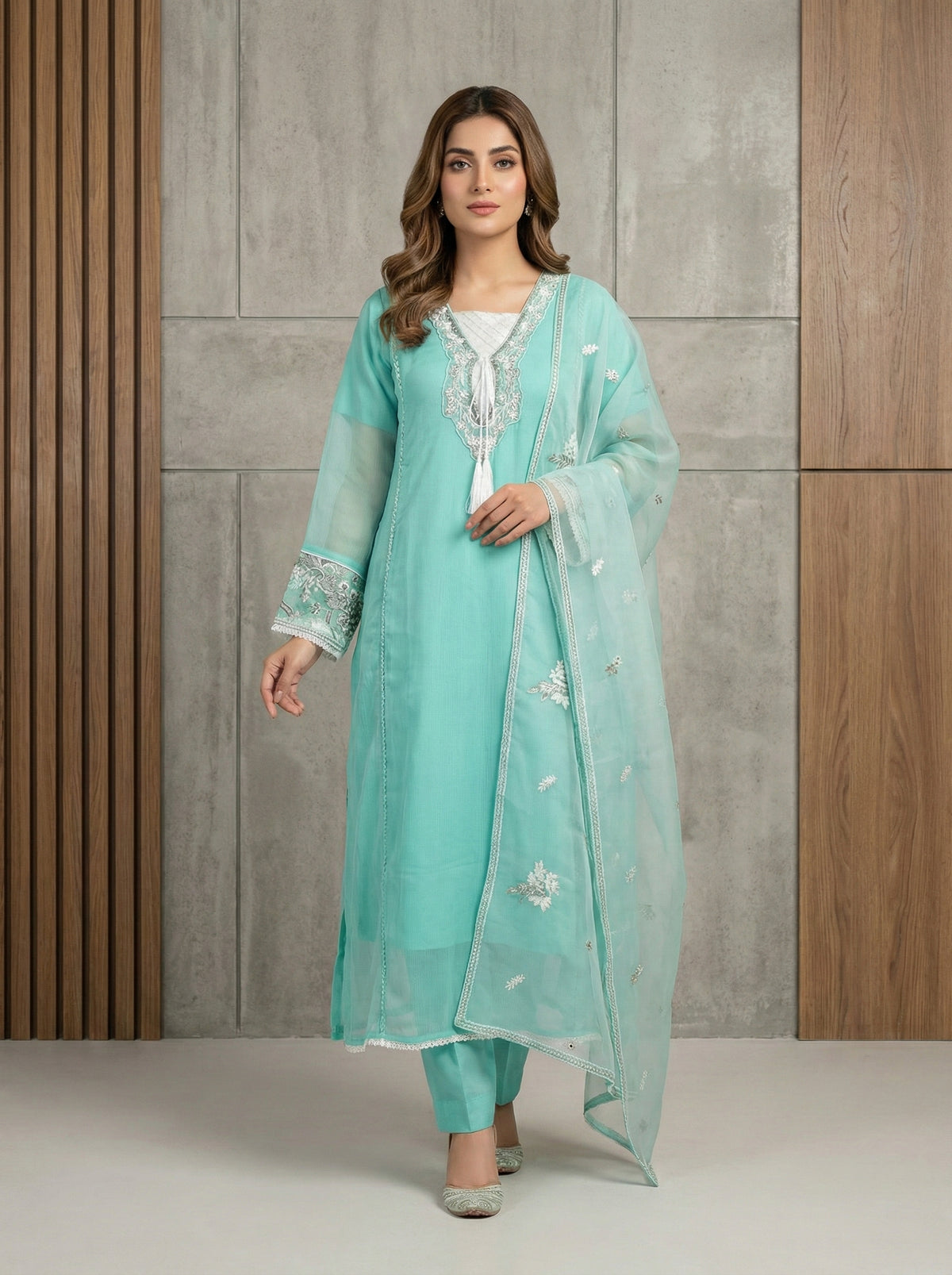 Fancy Mint Green 3PC Suit