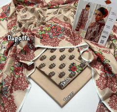 KHAADI PRINT LAWN 3 PIECE