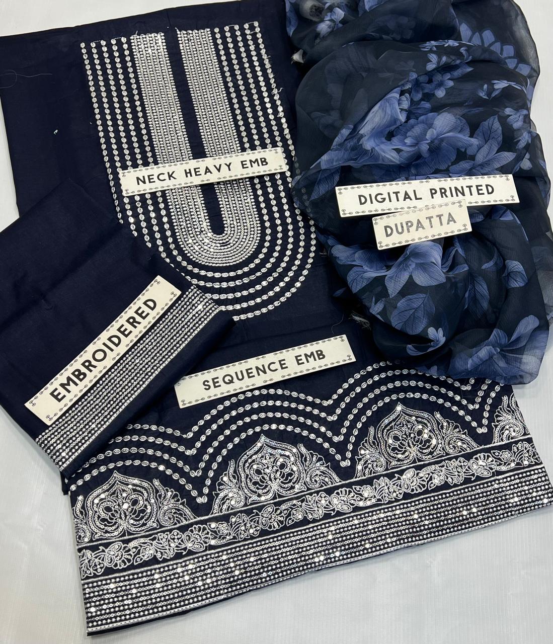 LAAJ LAWN TRADITIONAL EMBROIDERED 3 PIECE