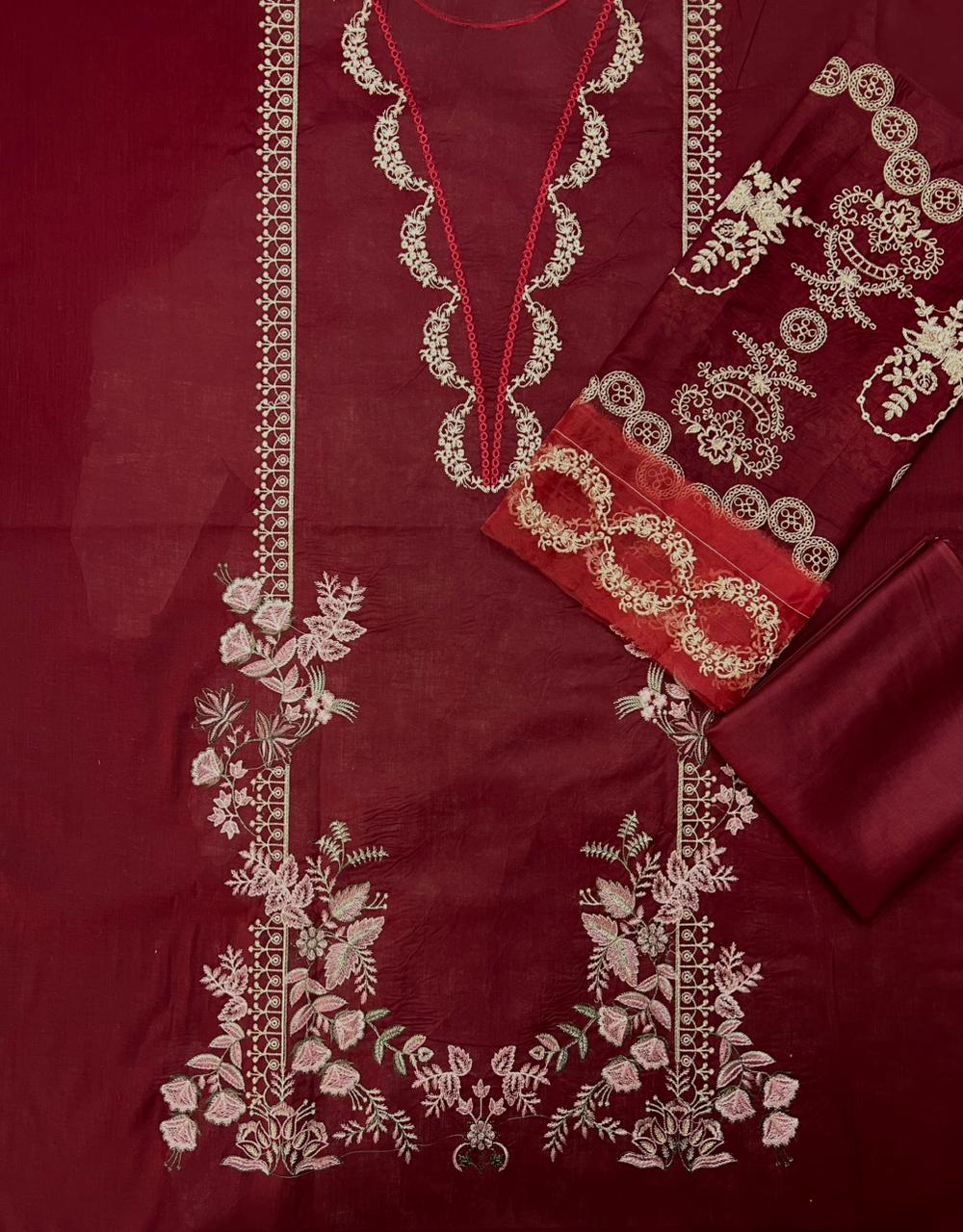 KAFH BRAND LAWN 3 PIECE SUIT