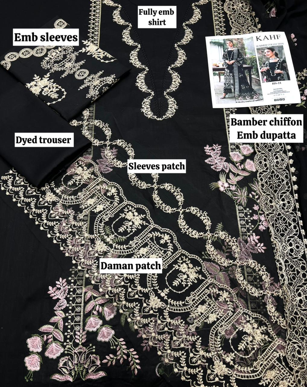 KAFH BRAND LAWN 3 PIECE SUIT