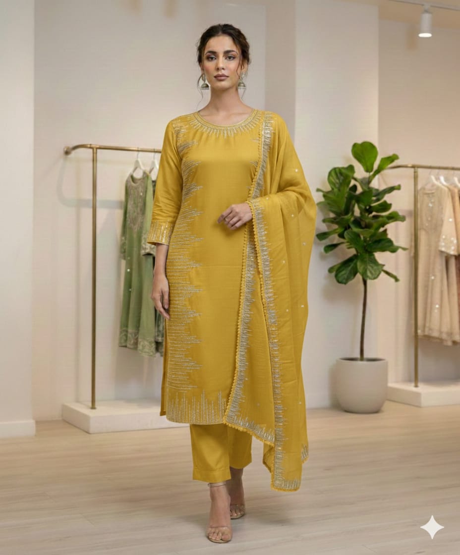 LAAJ SEQUINS EMBROIDERED LAWN 3PC COLLECTION