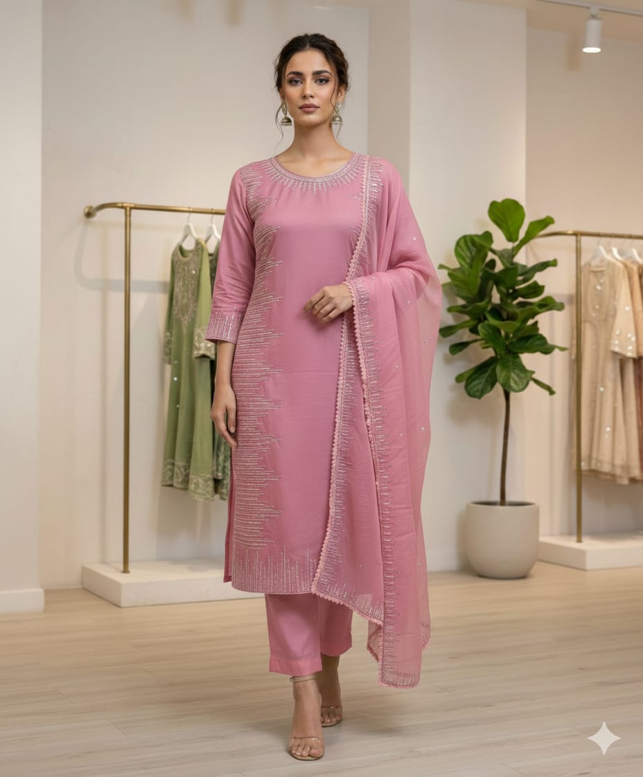 LAAJ SEQUINS EMBROIDERED LAWN 3PC COLLECTION