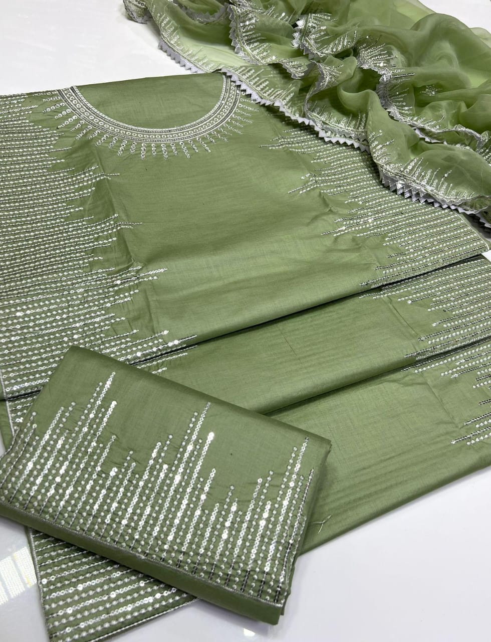 LAAJ SEQUINS EMBROIDERED LAWN 3PC COLLECTION