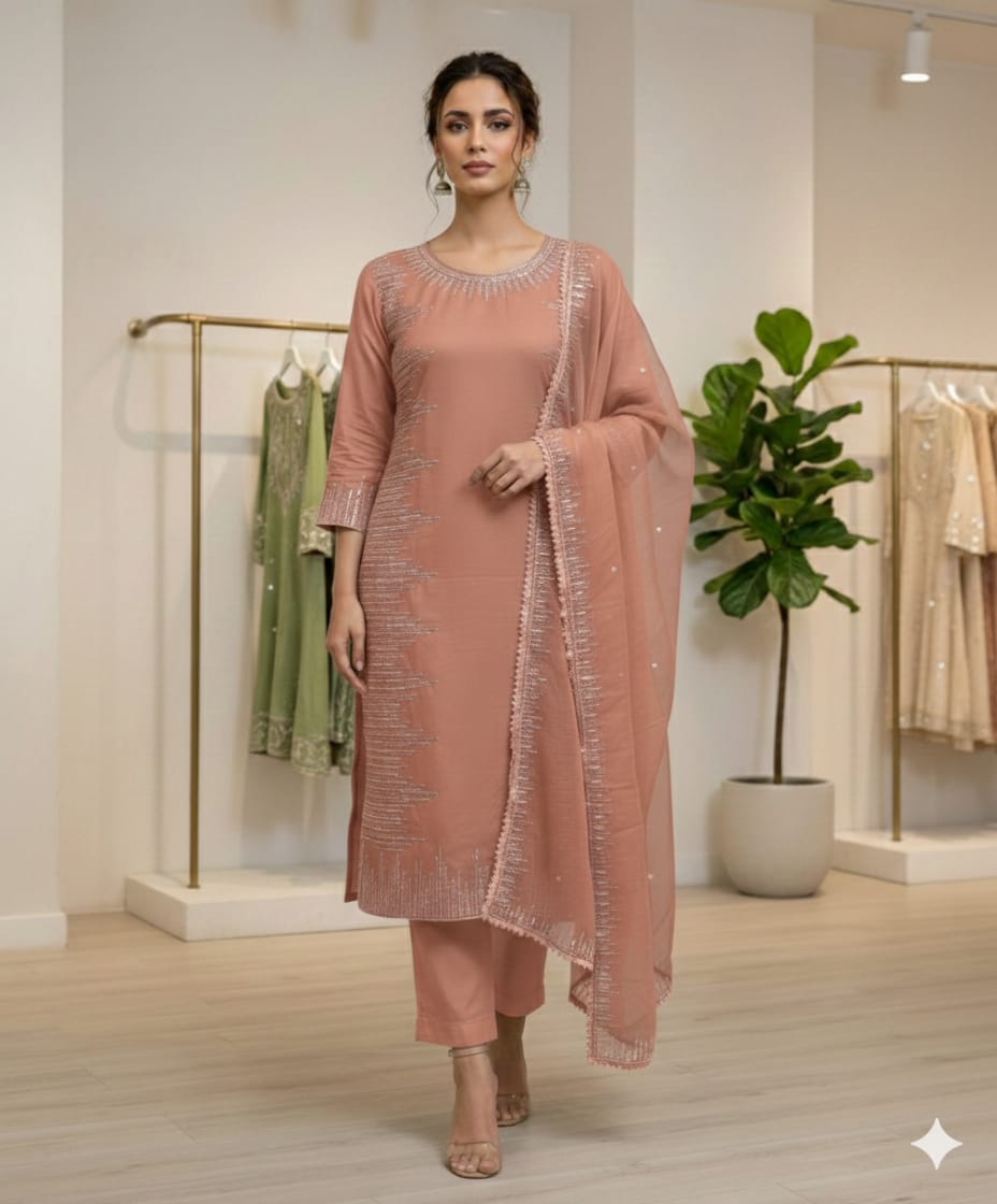 LAAJ SEQUINS EMBROIDERED LAWN 3PC COLLECTION