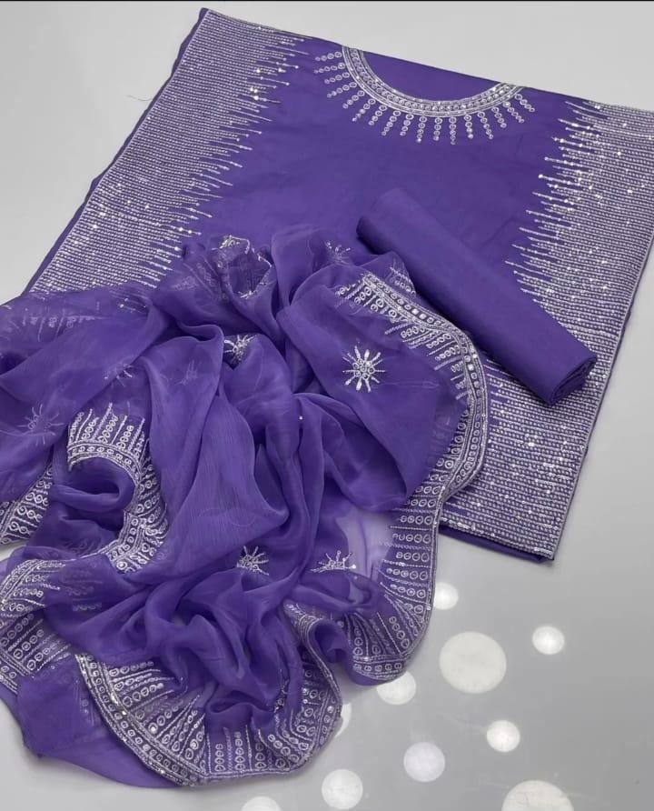 LAAJ SEQUINS EMBROIDERED LAWN 3PC COLLECTION