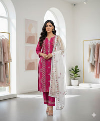 LAAJ LAWN MULTI EMBROIDERED LAWN 3PC SUIT
