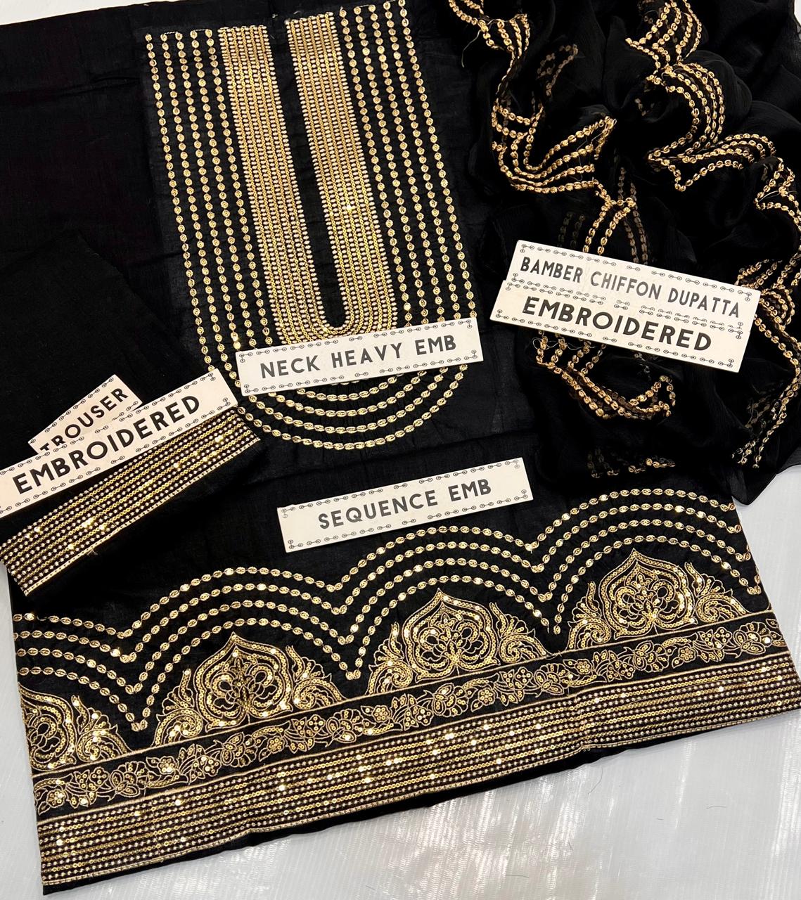 LAAJ LAWN TRADITIONAL EMBROIDERED 3 PIECE