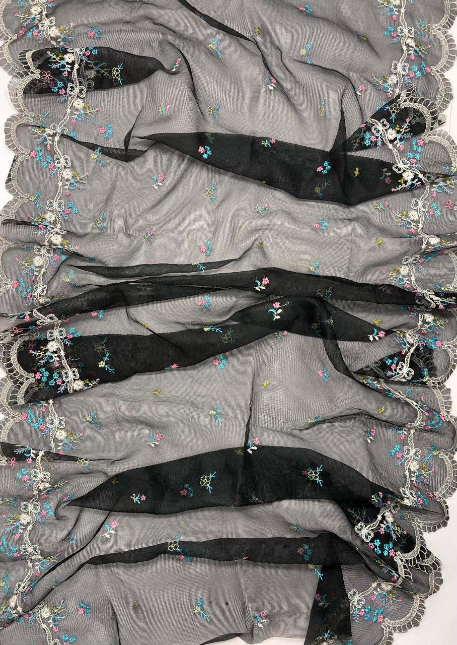 BIN ILYAS Lawn Embroidered 3 Piece