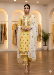 BAREEZE LAWN EMBROIDERED 3 PIECE