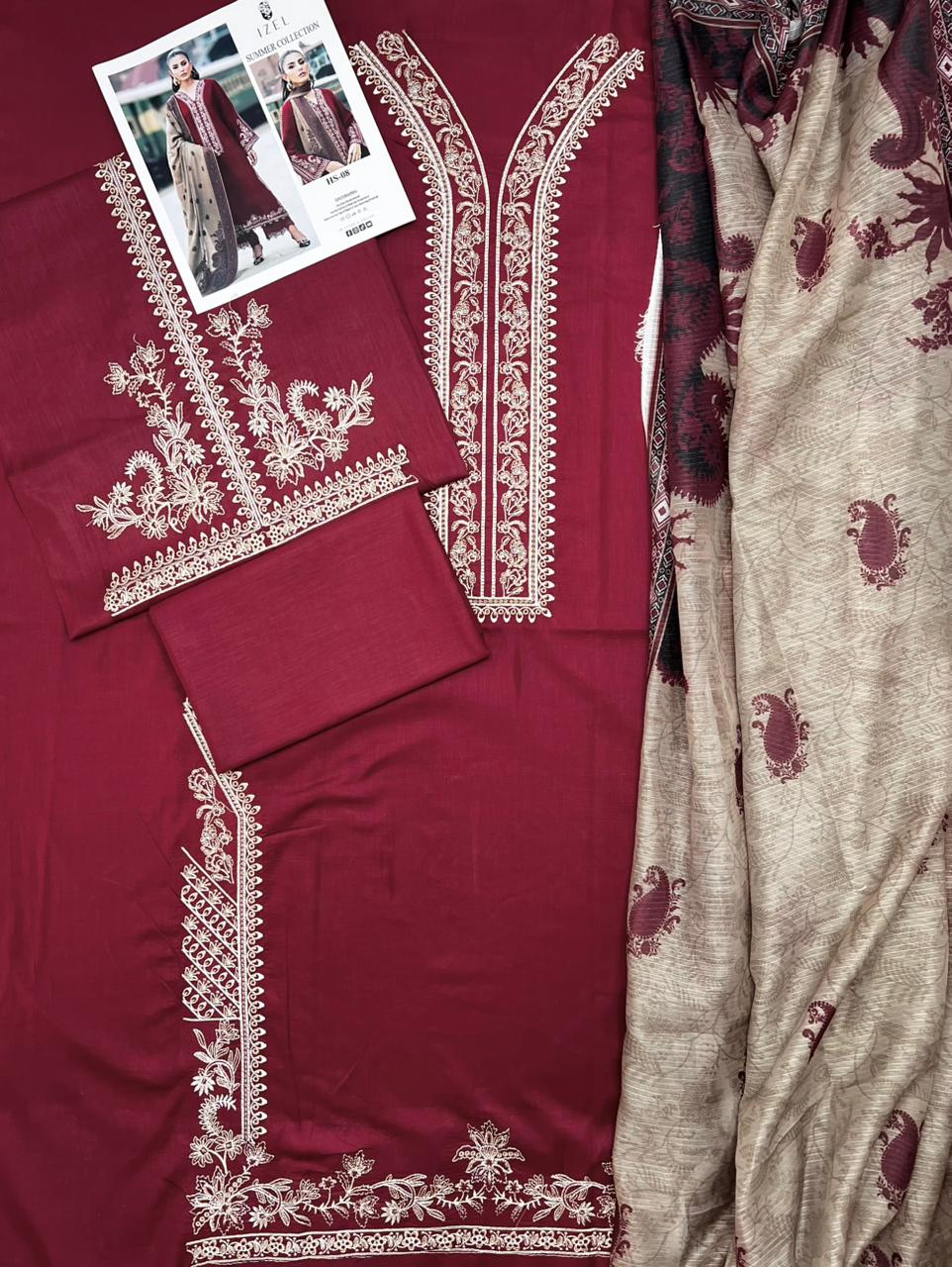 IZEL LAWN SUIT 3 PIECE