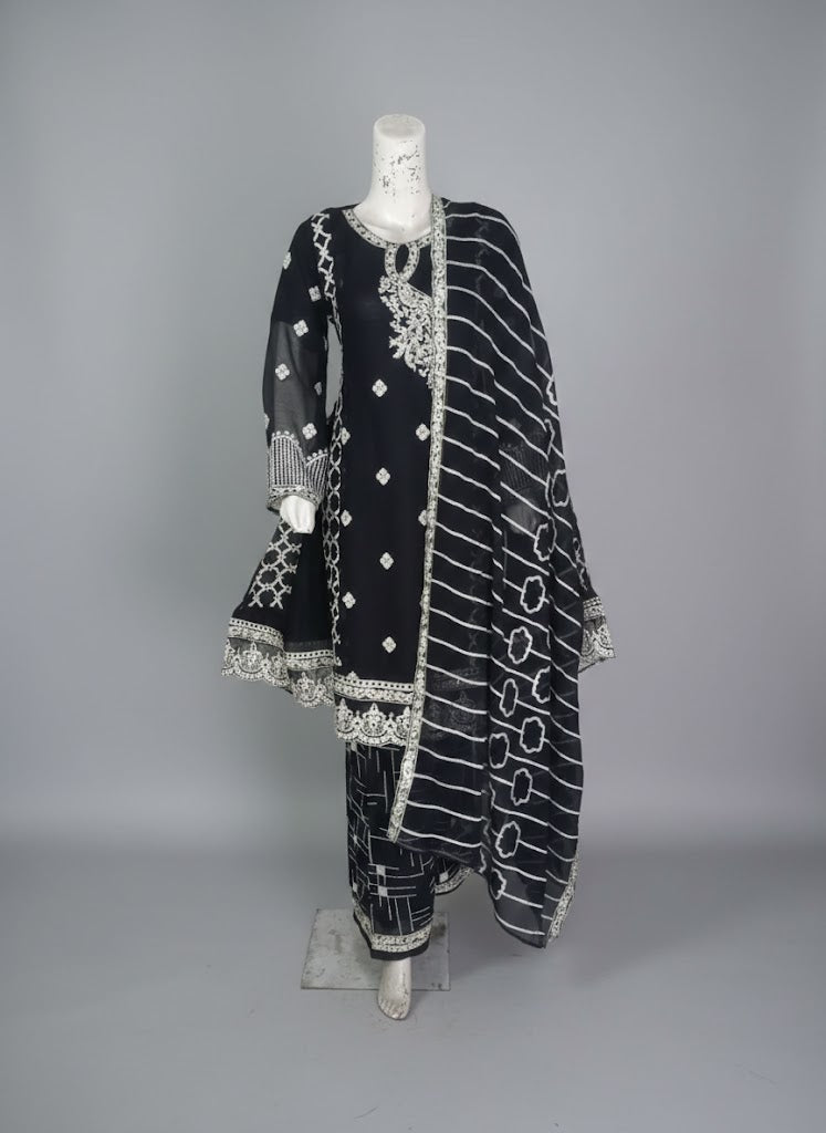 Full Fancy Embroidered 3PC Frock Suit