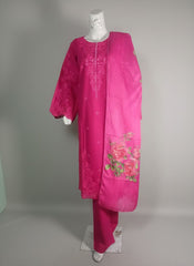 Khaddar Embroidered 3 PC Suit