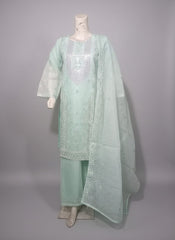 Embroidered Stone Work 3PC Suit